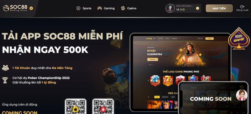 Một vài điều cần lưu ý khi thực hiện tải app Soc88 